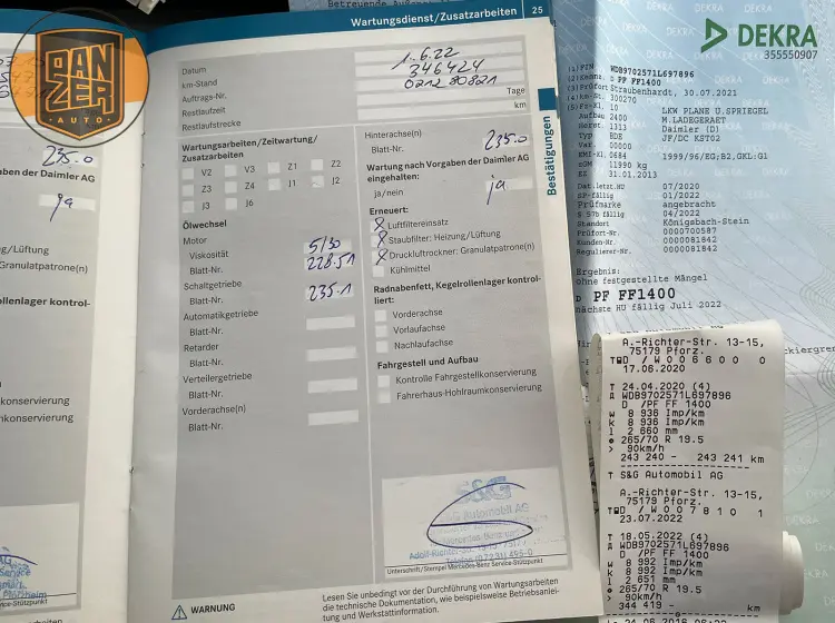 Борт-тент Мерседес Атего 1222, 2013 год, Евро-5, гидролифт - фото 34