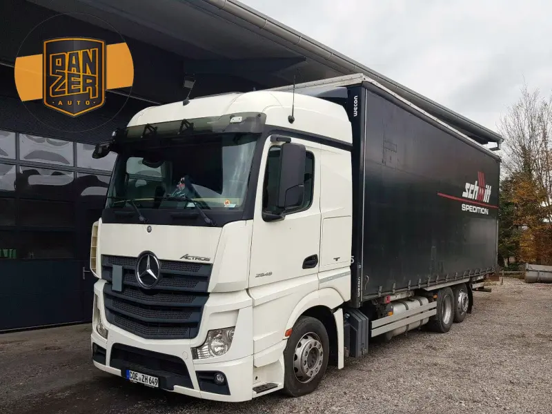 Грузовик тентованный Mercedes Actros 2545, 2014 год | photo 0