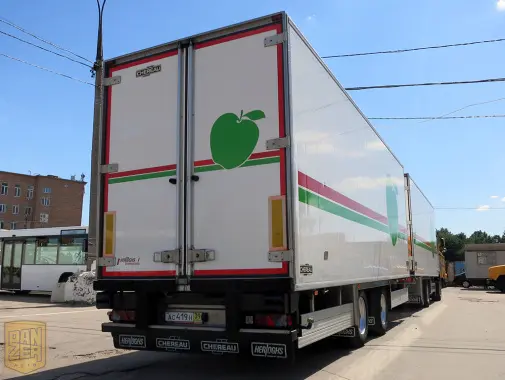 Изотермический прицеп тандем Chereau, 20 европалет, сквозная погрузка - фото