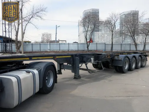 Полуприцеп контейнеровоз, 4 оси, Meusburger SW-480, 2012 год - фото