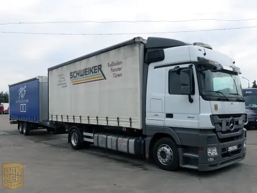 Автопоезд Mercedes Actros тентованный, 100 кубов, г/п 20 тонн. 2010 г. Без пробега по РФ! - фото 8