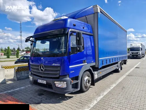 Mercedes Atego 1224, 2014 год, шторный кузов 47 кубов с гидробортом, 18 паллет - фото 5