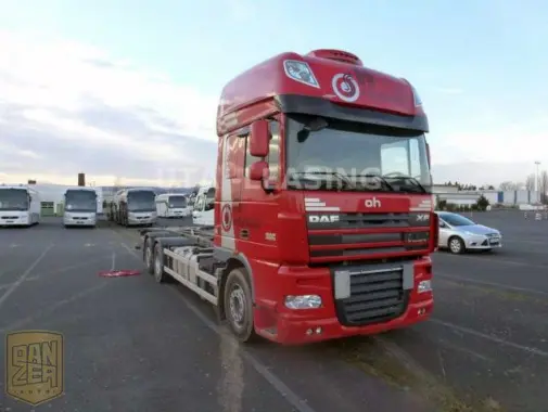 DAF XF 105.460, контейнеровоз, подъемная ось, 2 спальника, г/п 16т - фото