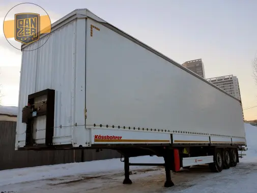 Kassbohrer XS, полуприцеп шторно-бортовой 91м3, 2015 г, оси SAF на коробах - фото 7