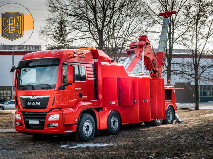 Грузовой эвакуатор автобусов, грузовиков и спецтехники MAN TGS 41.500, состояние нового - фото