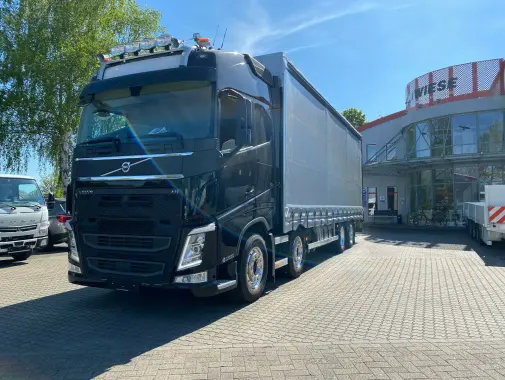 Новый Volvo FH500, 8x2, для перевозки погрузчиков и строительной техники, гидроборт 9 тон - фото 5