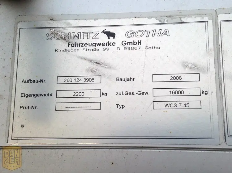 Съемный кузов БДФ Schmitz, 2008г, 48м3, ворота - фото 7