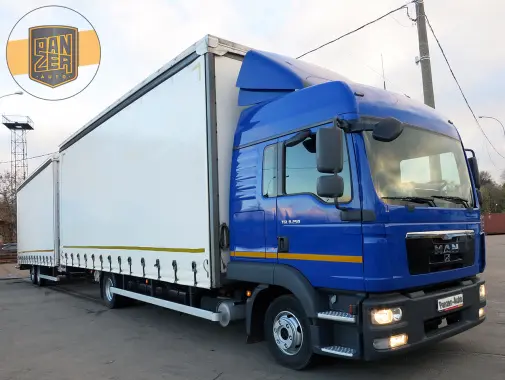 Автопоезд МАН ТГЛ 8.250 120 кубов шторный с воротами, 2013 год, без ПЛАТОНа, без пробега по РФ - фото 8