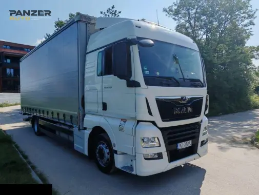 Грузовик MAN TGX 18.360, 2019 год, 10 тонник, кузов с тентом куб, гидроборт - фото