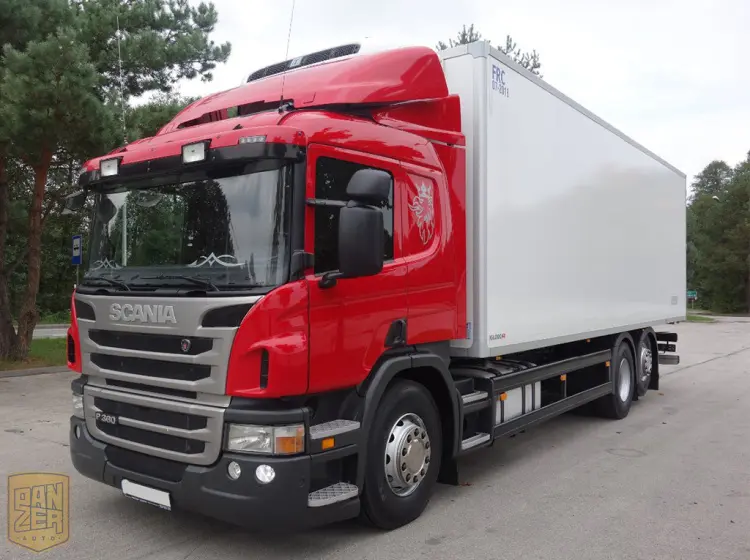 Scania P360, 6х2, 2012г, рефрижератор 52 м3, спальник, механика - фото