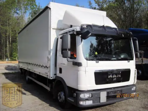 MAN TGL 12.220, штора-борт 44м3, все загрузки, гидролифт - фото