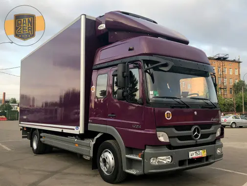 Mercedes Atego 1224 L рефрижератор, 05/2013г, 2 спальника, гидролифт - фото 8