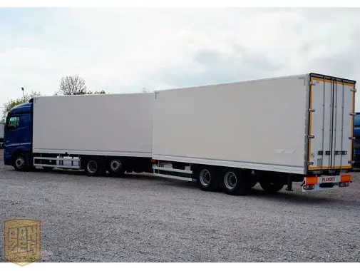 Mercedes-Benz Actros 2542 Stream Space, автопоезд фургон, Евро-5 - фото