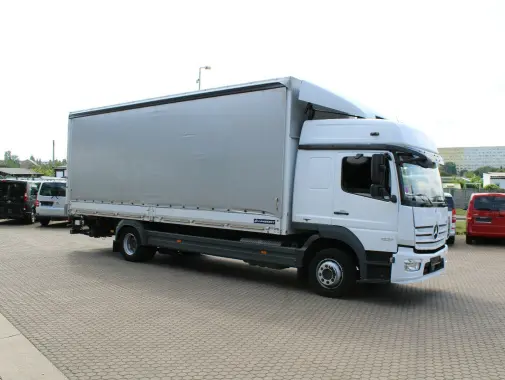 Mercedes Atego 1227 L, 10/2016 год, шторно-бортовая надстройка 46 м3, гидролифт, высокая кабина - фото 7