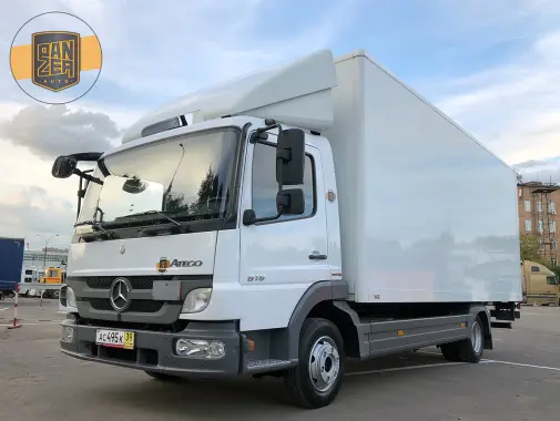 Mercedes Atego 816 L, фургон 36 кубов, 2012 год, гидролифт - фото