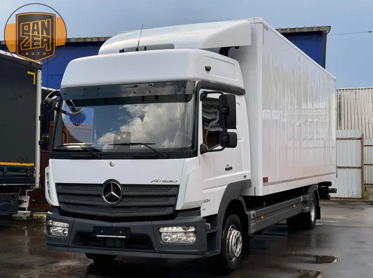mercedes atego 1224, 2018 год, фургон 50 кубов, гидроборт 8