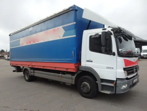 Mercedes Atego 1224 L, штора-борт 7.2м, гидролифт - фото