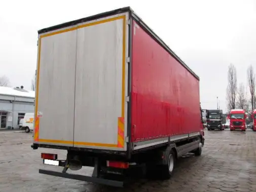 Mercedes Atego 1224 L, 2013 г, штора-борт, ворота, 2 спальника - фото