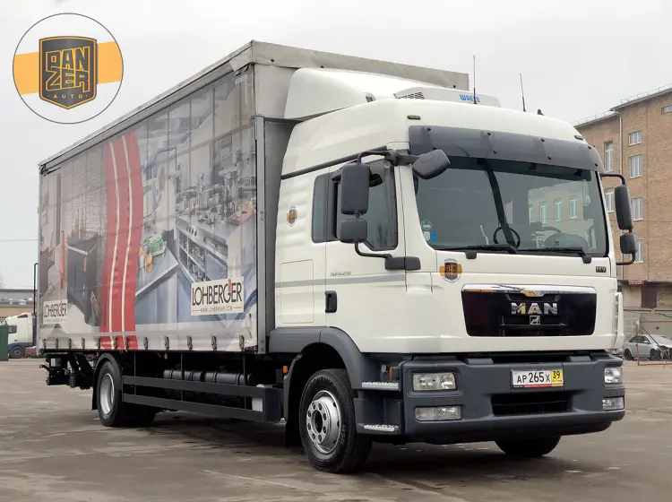 MAN TGM 12.250 BL, 2013 год, штора-борт 52 куба с гидробортом - фото