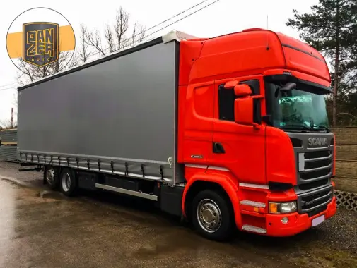 Кубовик Scania R410, 6х2, 2015 год, штора 71 куб, 24 европалета, без пробега по РФ - фото