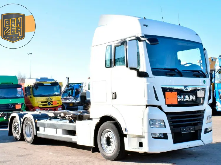 MAN TGX 26.500 контейнеровоз БДФ нового поколения из Германии, 2018 г, кабина XLX, г/п 16т - фото