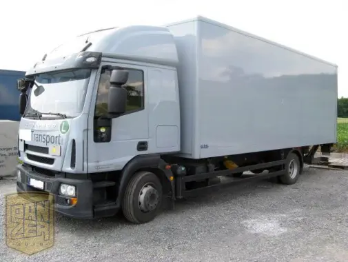 Iveco Eurocargo 120E22/P, фургон 42м3, 50тыс.км, гидролифт 1500кг, 2011г, г/п 8т, высокая кабина со спальником - фото