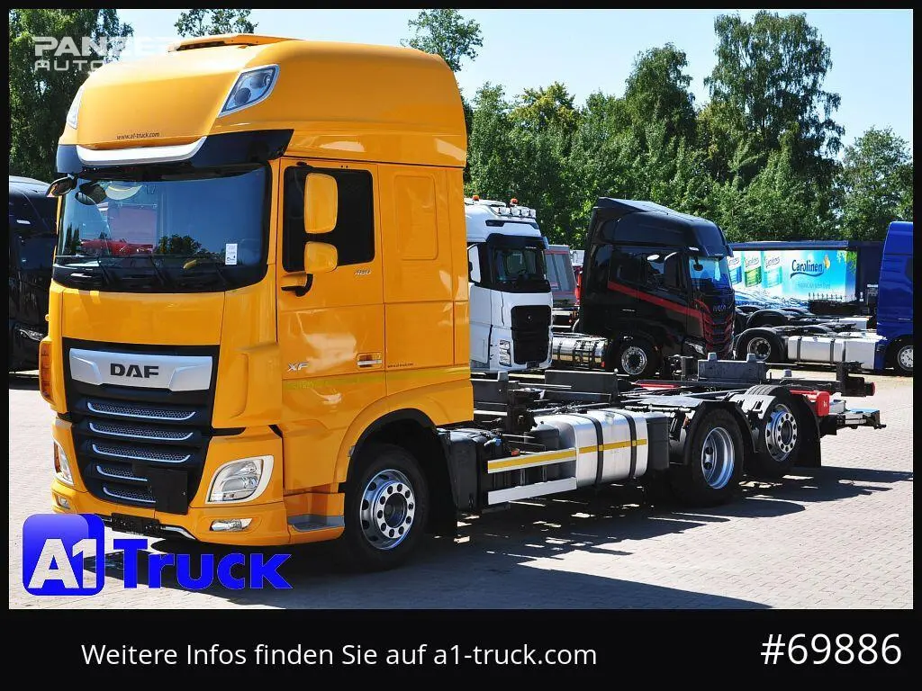 Грузовой автомобиль DAF XF 480, 2019 год, 15 тонник, 6x2, контейнеровоз BDF, гидроборт - фото 5