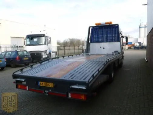 Mercedes-Benz Atego 1229L, автовоз, аппарели, лебедка, спальник, г/п 8т, состояние нового - фото