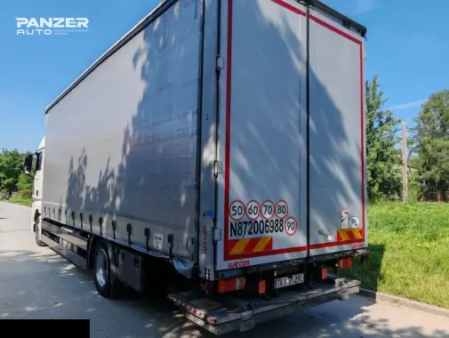 Грузовик MAN TGX 18.360, 2019 год, 10 тонник, кузов с тентом куб, гидроборт - фото