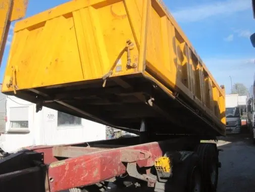 Fliegl, прицеп - самосвал 10м3, 2003г, г/п 15т, верхний зацеп, оси тандем, R22.5, из Германии - фото 2