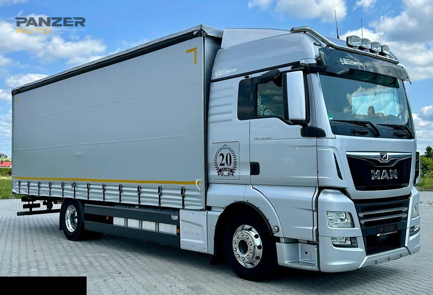 MAN TGX 18.460, 2019 год, десятитонник, тентованный м3 с воротами - фото