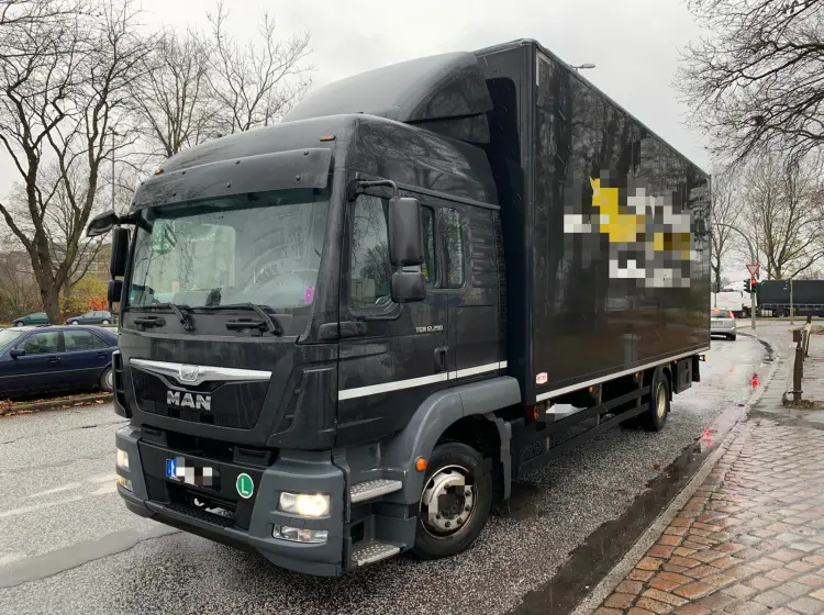 MAN TGM 12.290 BL, 2014 год, фургон кубатурник 55 кубов, гидролифт - фото 6