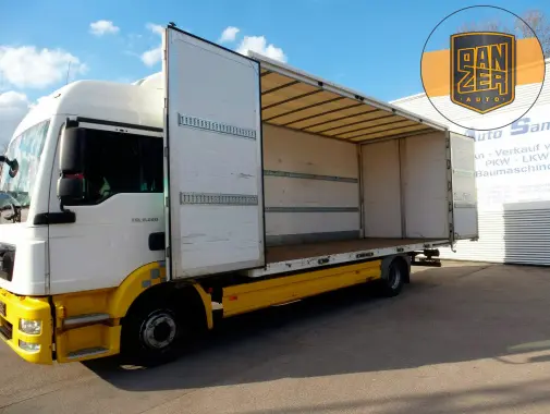 Фургон с боковой загрузкой MAN TGL 8.220 BL, 12/2015 год, 42 куба, ворота, высокая кабина - фото
