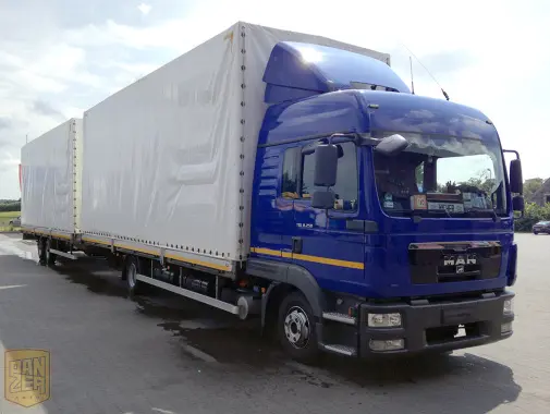Автопоезд MAN, тент 120 м3, 2013 г, полная масса до 12 тонн - фото