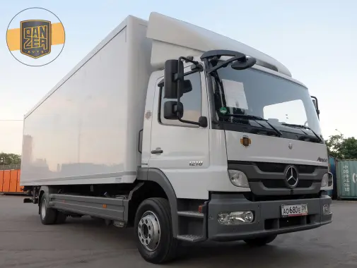 Mercedes Atego 1218 L, изотермический фургон 8.2м, 2011 г, гидроборт - фото 8