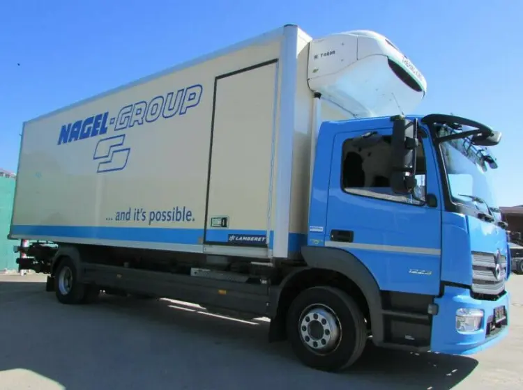 Рефрижератор Mercedes Atego 1223 L, 12/2014 год, 18 палет, гидроборт, боковая дверь - фото 8
