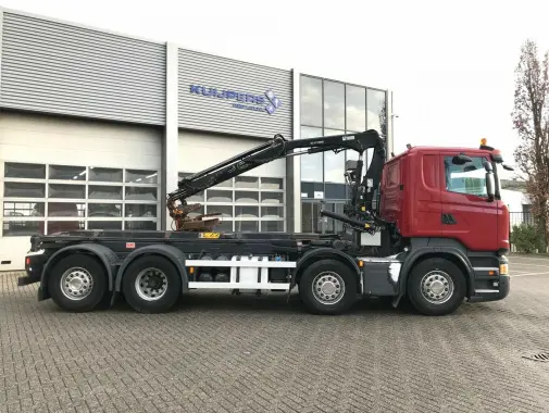 Мультилифт ломовоз Scania R 410, 8х2, 2014 год, манипулятор Hiab - фото 11