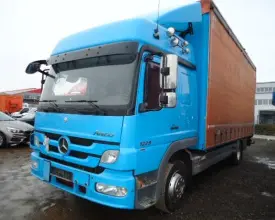 Грузовой автомобиль Mercedes-Benz Atego 4x2, 2012 год, Евро 5, штора 48 куб, гидроборт, 18 паллет | photo 0