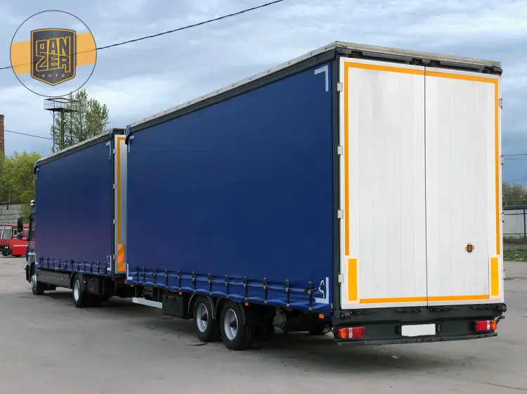 Mercedes Atego 1224 новая модель, 2015г, автопоезд 120 м3, г/п 13т - фото