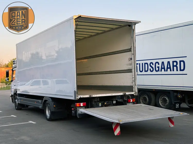 mercedes-benz atego 1230, фургон 18 палет, гидроборт