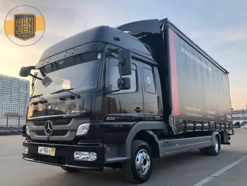 Mercedes Atego 822 L, 2013г, пятитонник, штора-борт 41 м3, 2 спальника - фото