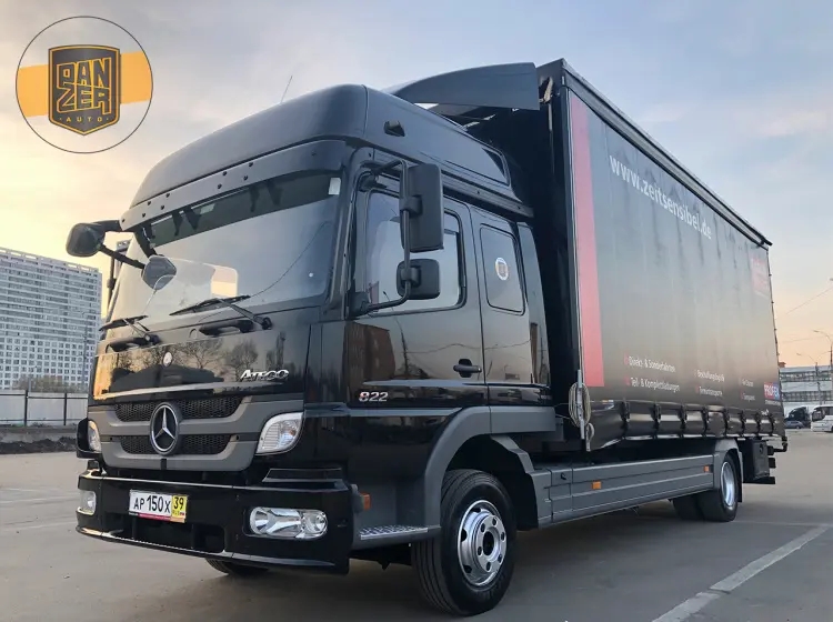 Mercedes Atego 822 L, 2013г, пятитонник, штора-борт 41 м3, 2 спальника - фото