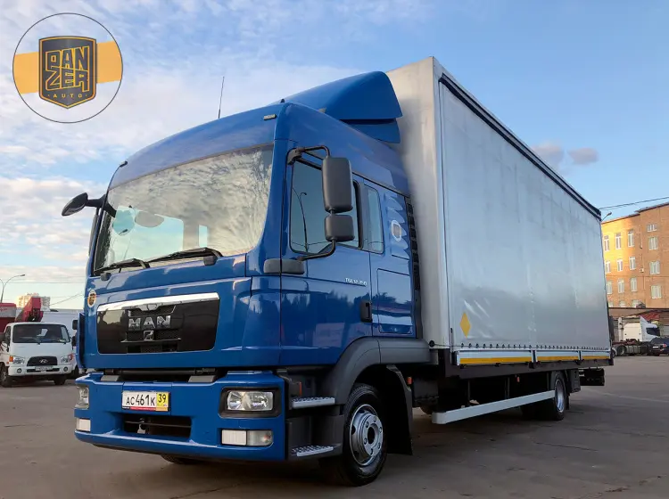 MAN TGL 12.250, 2012г, штора-борт 62 м3, ворота, 2 спальника - фото 8