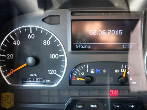 Mercedes-Benz Atego 1229L, 2012г, штора 48м3, гидролифт, 2 спальника - фото 13